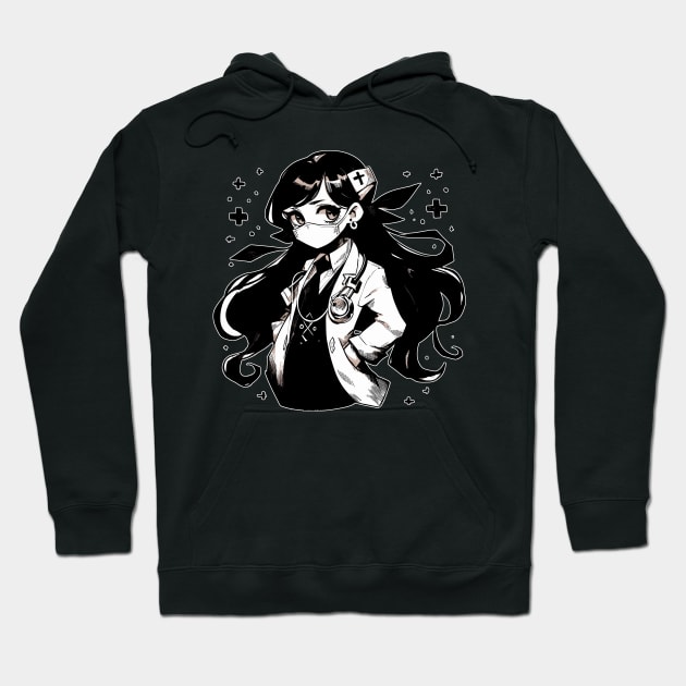 Cute anime girl doctor Hoodie by TomFrontierArt